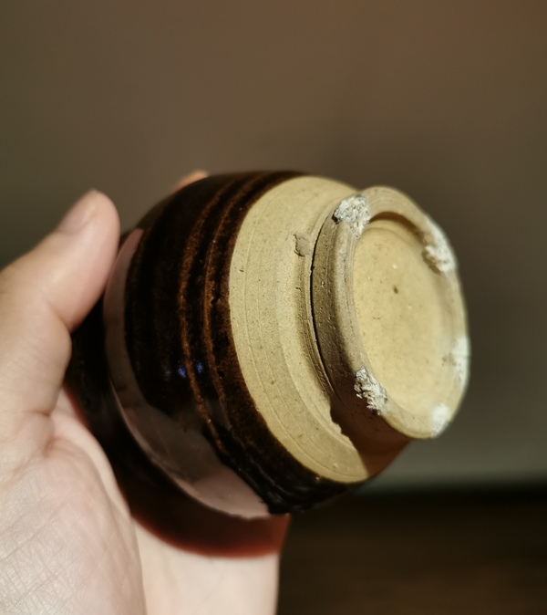 古玩陶瓷金元.磁州窯褐釉茶入拍賣,當前價格598元