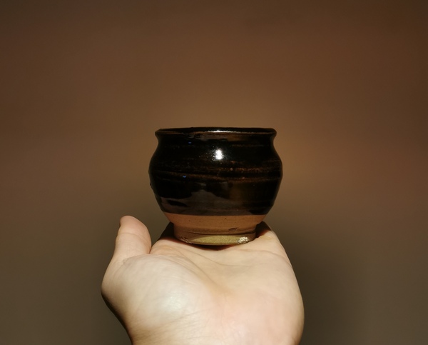 古玩陶瓷金元.磁州窯褐釉茶入拍賣,當前價格598元