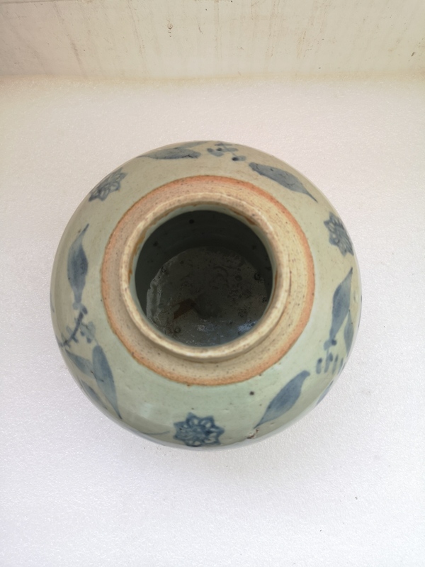 古玩陶瓷清中期青花罐拍賣,當前價格850元
