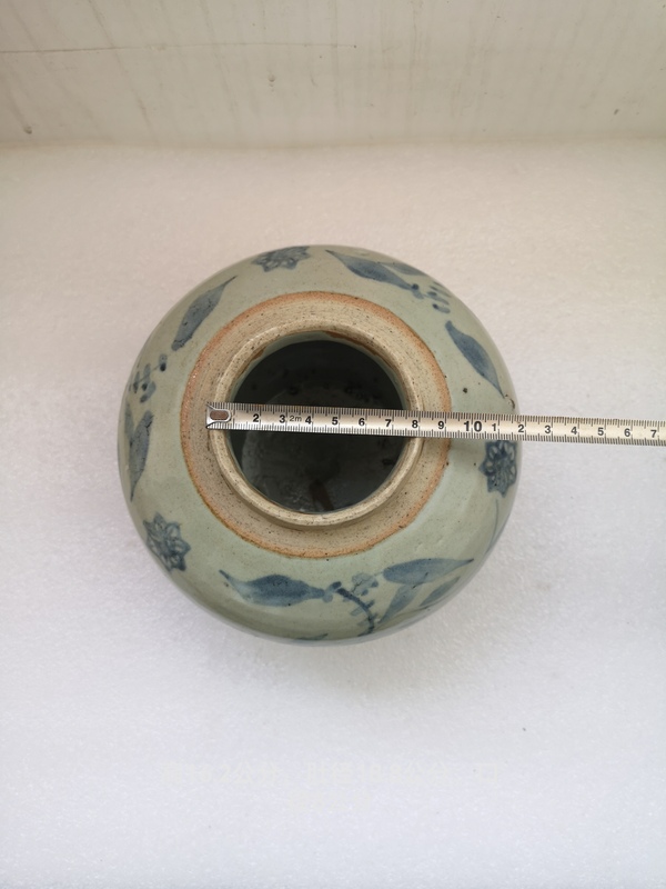 古玩陶瓷清中期青花罐拍賣,當前價格850元
