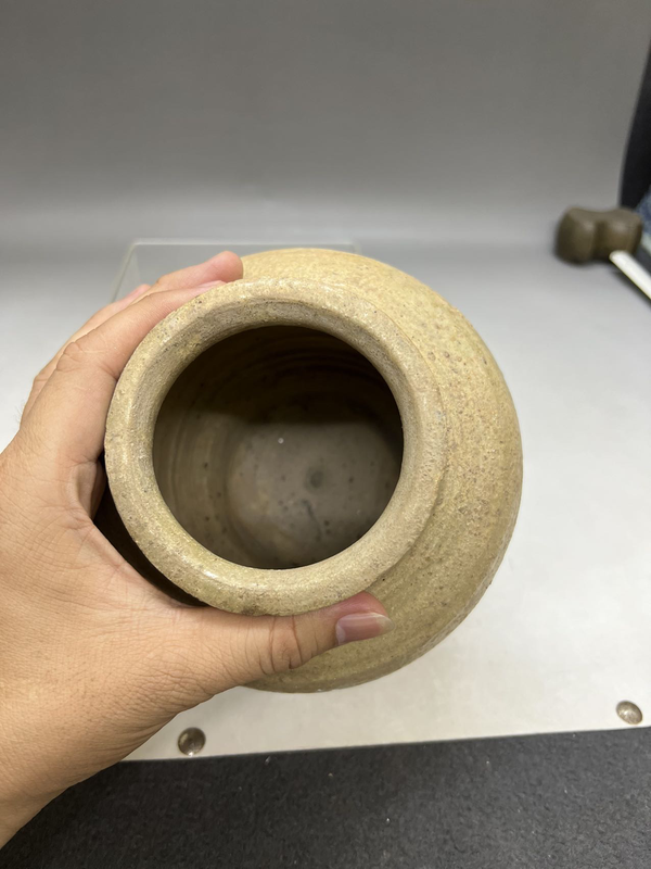 古玩陶瓷青釉盤口蓋罐拍賣,當前價格600元