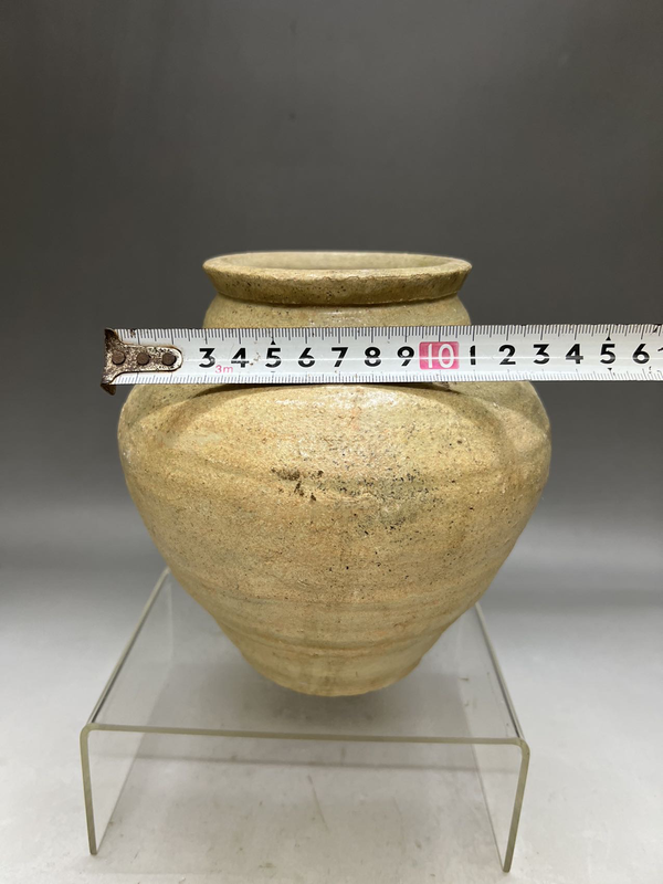 古玩陶瓷青釉盤口蓋罐拍賣,當前價格600元
