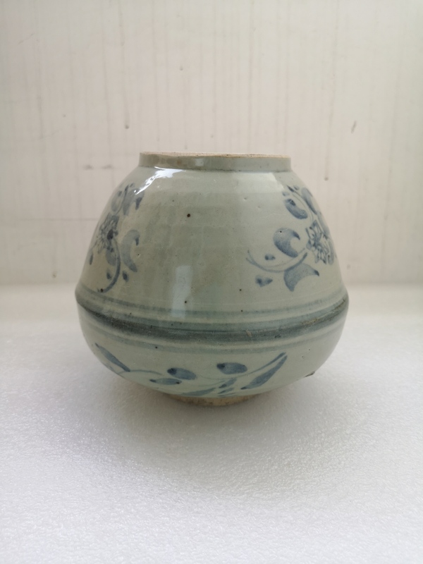 古玩陶瓷清中期青花罐拍賣,當前價格850元
