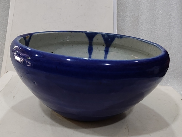 古玩陶瓷霽藍釉缽式香爐拍賣,當前價格2188元