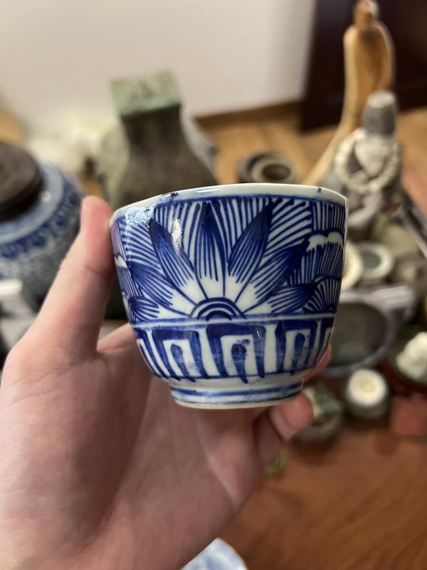 古玩陶瓷清代青花杯拍賣(mài),當(dāng)前價(jià)格299元