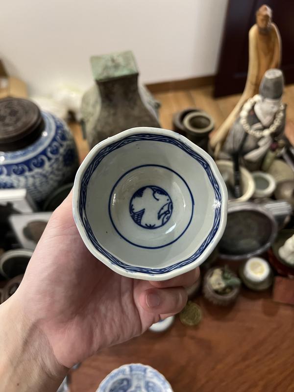 古玩陶瓷清代青花杯拍賣(mài),當(dāng)前價(jià)格299元