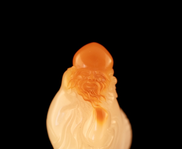 古玩雜項(xiàng)壽山石擺件“壽星”稀缺汶洋石拍賣，當(dāng)前價(jià)格6999元