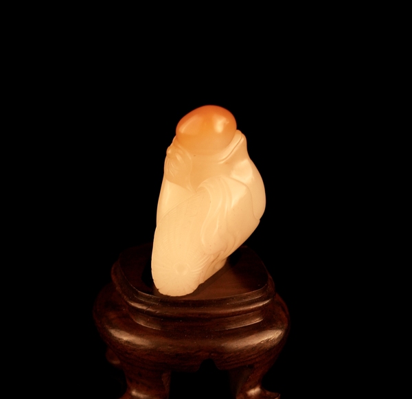 古玩雜項(xiàng)壽山石擺件“壽星”稀缺汶洋石拍賣，當(dāng)前價(jià)格6999元