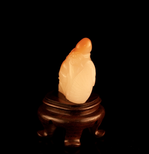 古玩雜項(xiàng)壽山石擺件“壽星”稀缺汶洋石拍賣，當(dāng)前價(jià)格6999元
