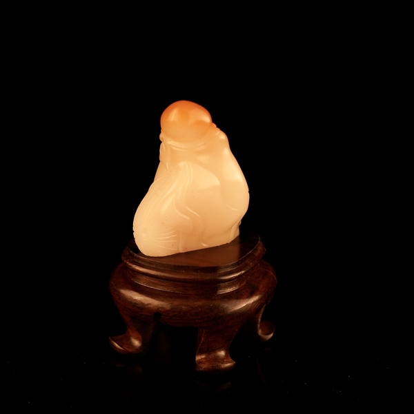 古玩雜項(xiàng)壽山石擺件“壽星”稀缺汶洋石拍賣，當(dāng)前價(jià)格6999元