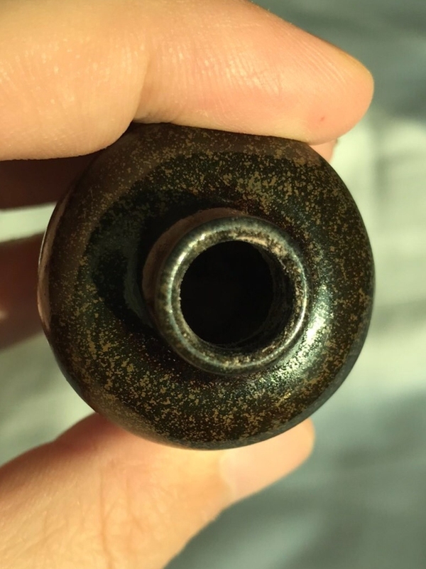 古玩陶瓷雍乾茶葉末釉煙壺拍賣,當前價格3500元