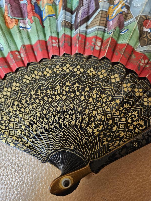 古玩雜項廣州十三行折扇拍賣，當前價格20000元