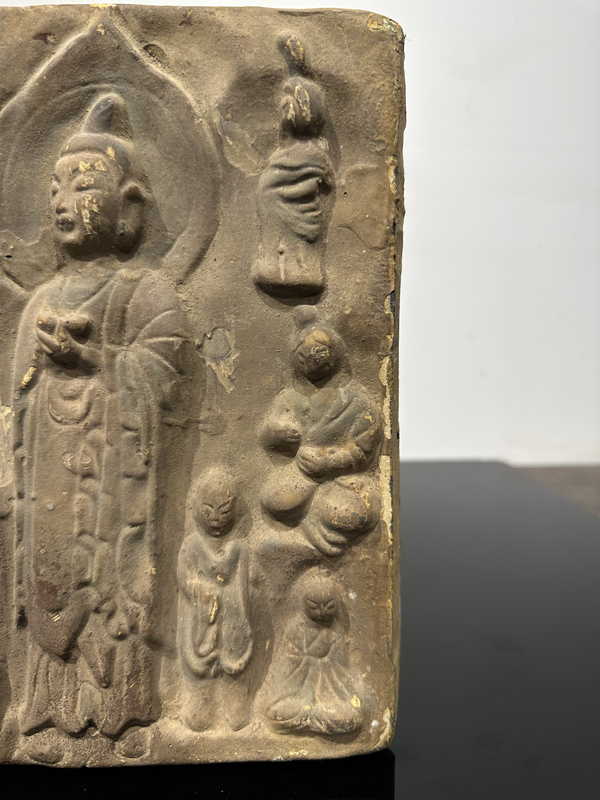 古玩陶瓷明代灰陶印花佛像壁磚(博物館同款)拍賣,當(dāng)前價格1300元