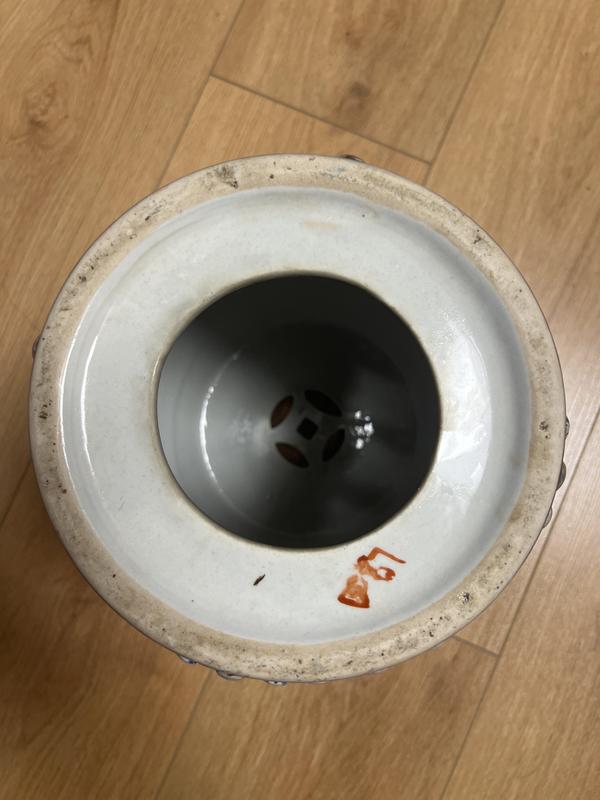 古玩陶瓷粉彩鳳凰紋瓷繡墩(一對)拍賣,當前價格3600元