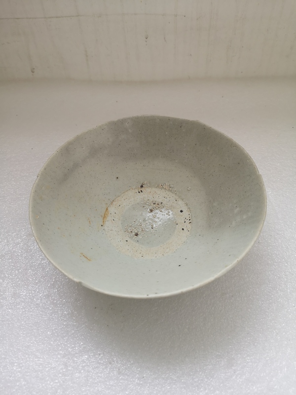 古玩陶瓷宋代澀圈圈足疊燒工藝影青碗拍賣,當(dāng)前價(jià)格480元