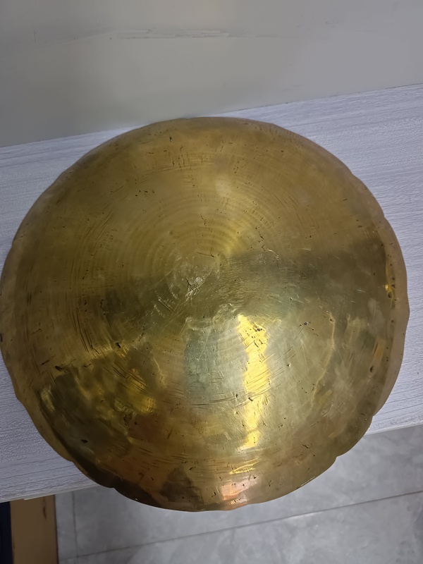 古玩陶瓷雙龍福字花口銅盤拍賣,當(dāng)前價(jià)格2888元