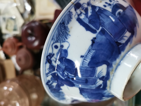 古玩陶瓷清代青花三星高照撇口碗拍賣,當(dāng)前價格1288元