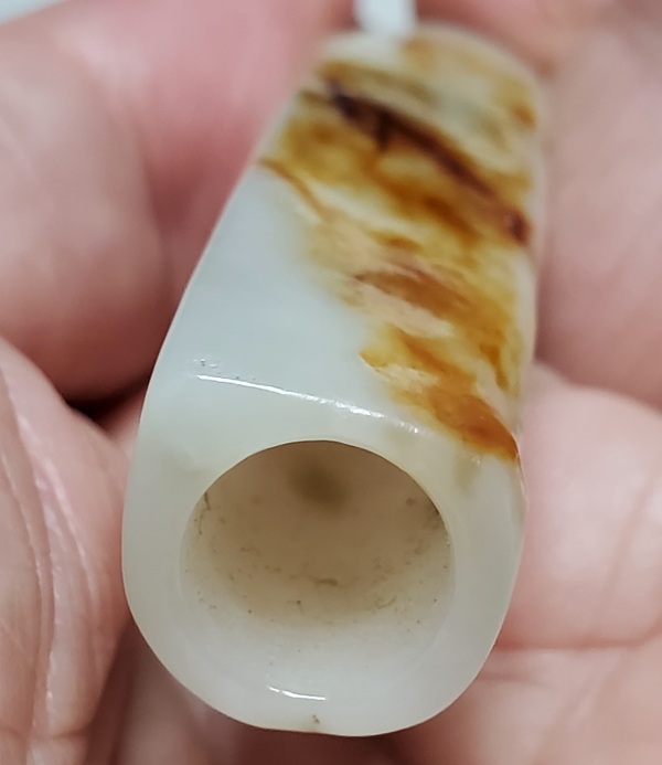 古玩玉器白玉翎管拍賣，當前價格2600元