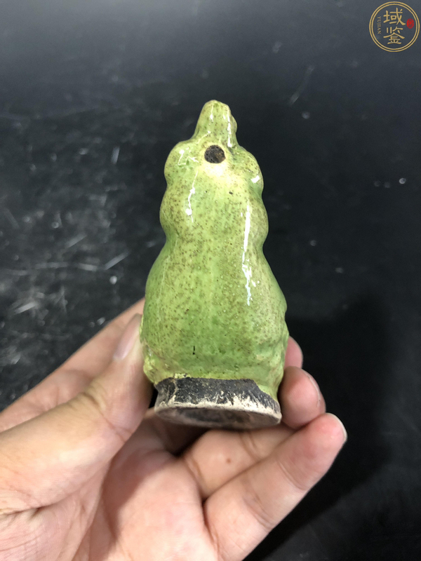 古玩陶瓷綠釉魚化龍水滴拍賣,當前價格880元