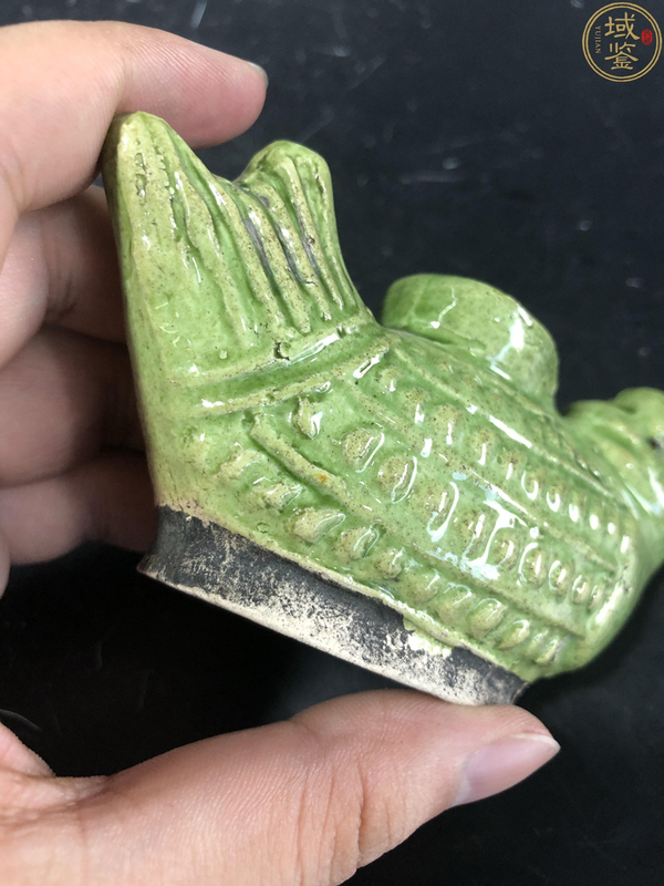 古玩陶瓷綠釉魚化龍水滴拍賣,當前價格880元