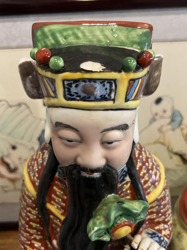 古玩陶瓷粉彩塑像拍賣,當前價格40000元