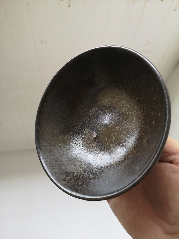 古玩陶瓷清早期褐釉碗拍賣,當前價格456元