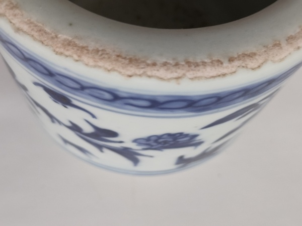 古玩陶瓷青花福壽紋筒式爐拍賣,當前價格299元