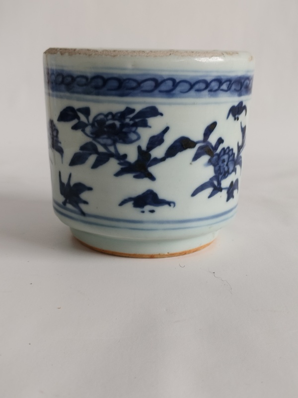 古玩陶瓷青花福壽紋筒式爐拍賣,當前價格299元