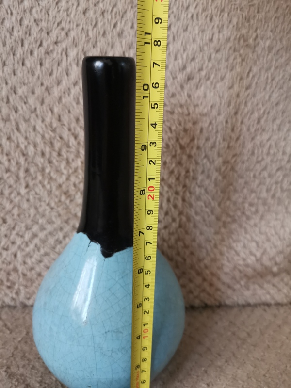 古玩陶瓷清代,鈞窯膽式瓶拍賣,當前價格3333元