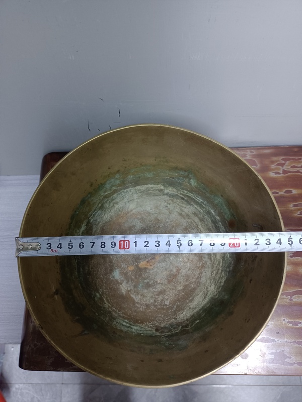 古玩陶瓷龍鳳紋銅質缽式洗拍賣,當前價格3688元