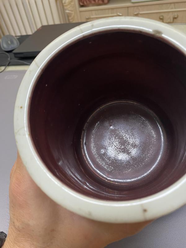 古玩陶瓷玉環底紅釉筆筒拍賣,當前價格3600元