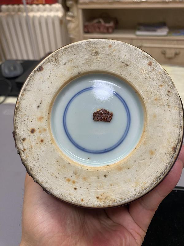 古玩陶瓷玉環底紅釉筆筒拍賣,當前價格3600元