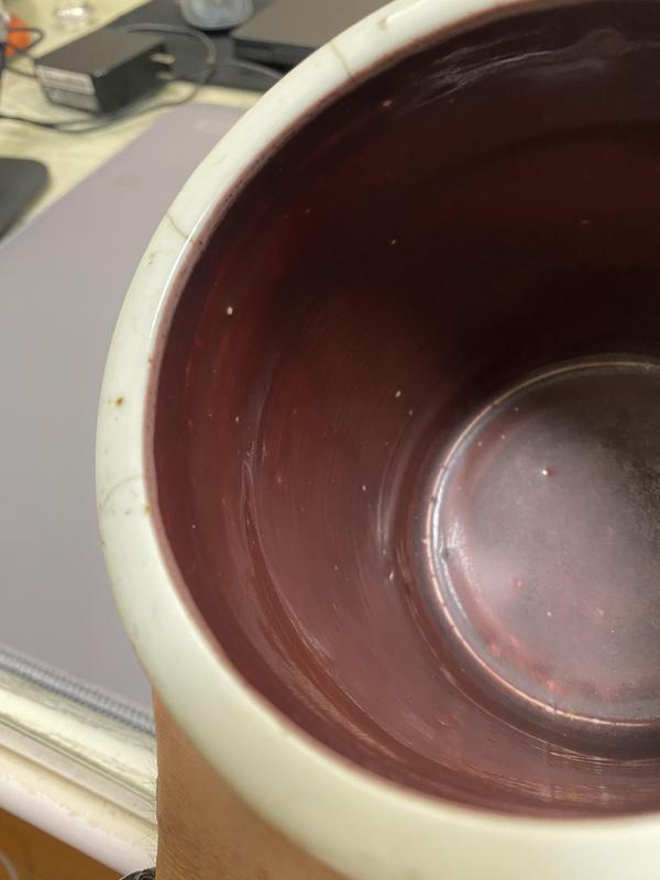 古玩陶瓷玉環底紅釉筆筒拍賣,當前價格3600元