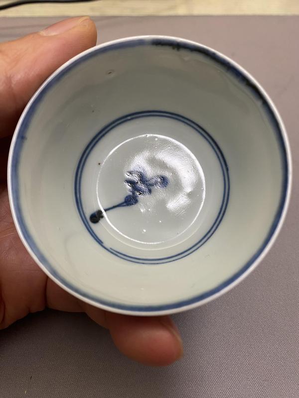 古玩陶瓷花鳥紋青花杯拍賣，當(dāng)前價(jià)格4620元