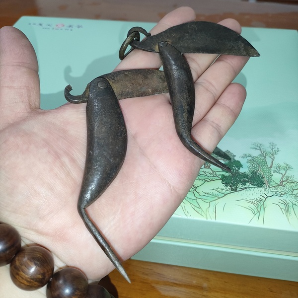 古玩陶瓷晚清民國時期兩把魚刀(買一送一)拍賣,當前價格580元