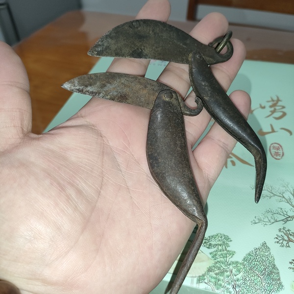 古玩轉(zhuǎn)賣晚清民國時期兩把魚刀（買一送一）拍賣，當前價格1980元