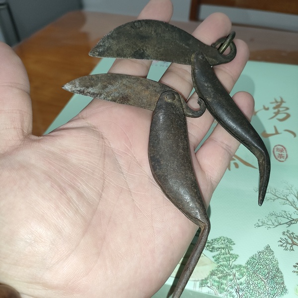 古玩陶瓷晚清民國時期兩把魚刀(買一送一)拍賣,當前價格580元