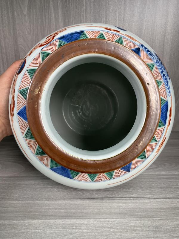 古玩陶瓷清咸豐 特大號青花五彩四妃十六子圖太白尊拍賣,當前價格24500元