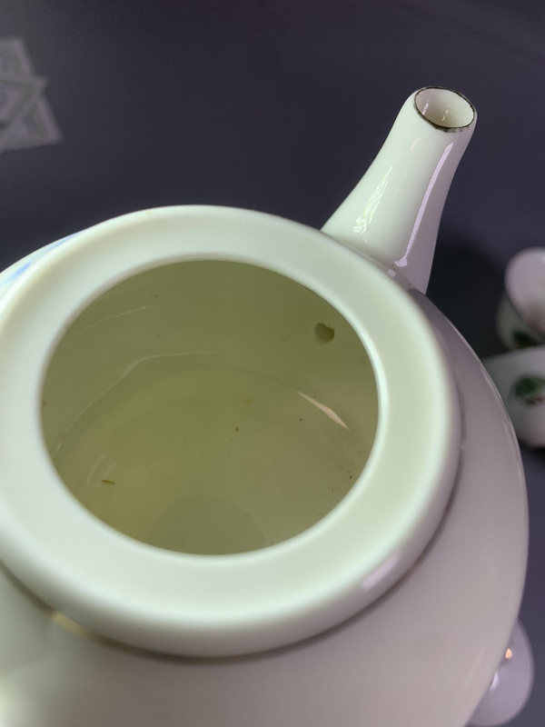 古玩陶瓷彩繪山水紋茶具拍賣，當前價格485元