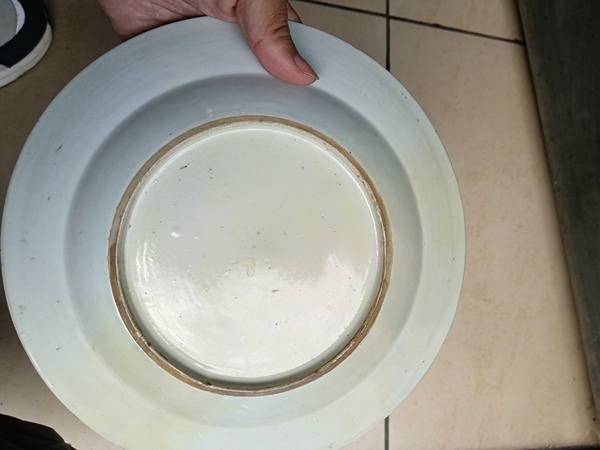 古玩陶瓷粉彩花鳥盤拍賣,當前價格3000元