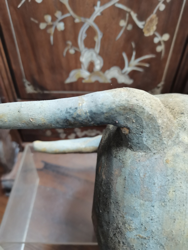 古玩陶瓷原始青瓷雙耳三足鼎拍賣,當(dāng)前價格3000元