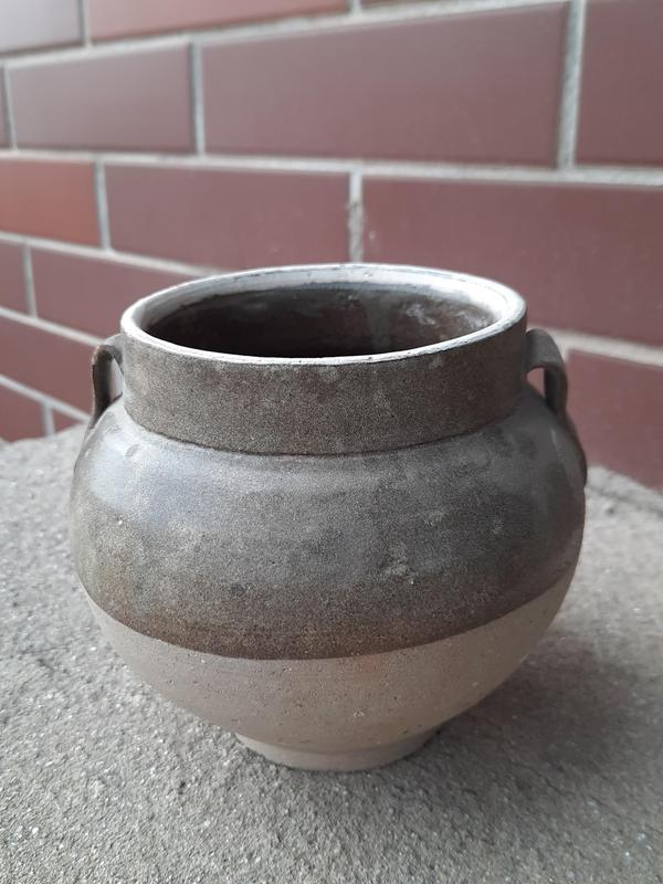 古玩陶瓷磁州窯茶葉末釉雙系罐拍賣,當前價格3000元