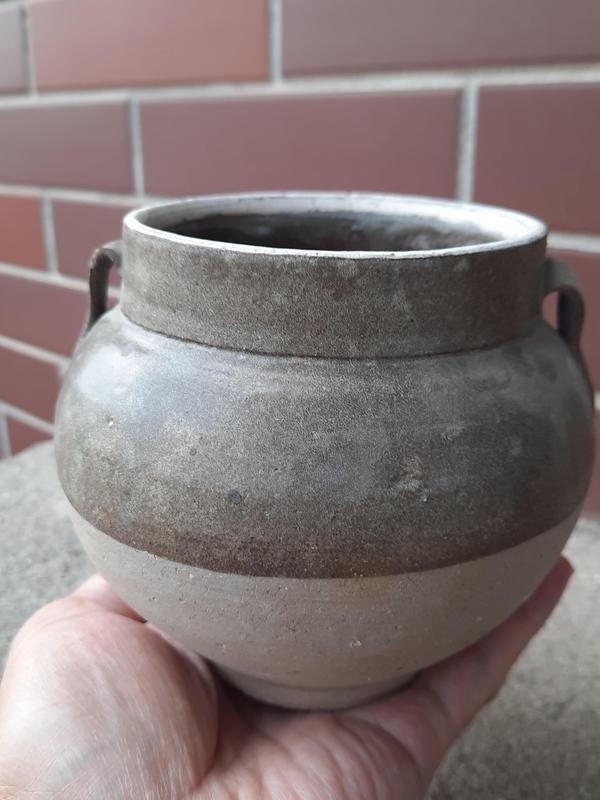古玩陶瓷磁州窯茶葉末釉雙系罐拍賣,當前價格3000元