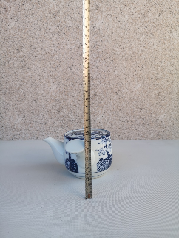 古玩陶瓷松竹梅 青花側把壺拍賣,當前價格260元