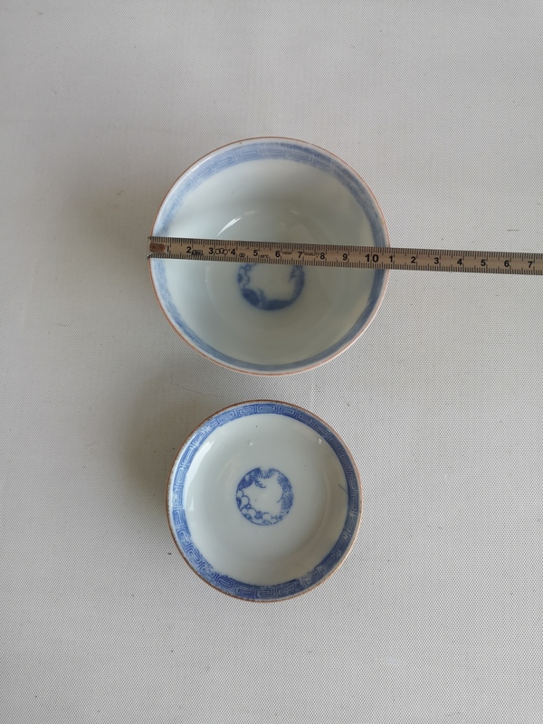 古玩陶瓷青花加彩蓋碗拍賣,當前價格450元