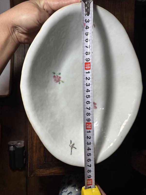 古玩陶瓷道光粉彩十二花神荷葉貢盤拍賣,當前價格12500元