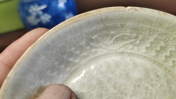 古玩陶瓷宋代湖田窯雙魚洗拍賣,當前價格3800元