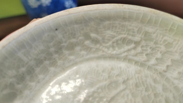 古玩陶瓷宋代湖田窯雙魚洗拍賣,當前價格3800元