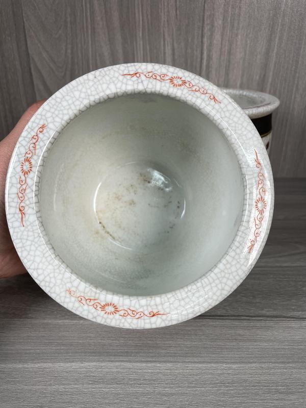 古玩陶瓷清末民初 精品哥釉粉彩刀馬人物圖案缸一對(文房器)拍賣,當(dāng)前價(jià)格3600元