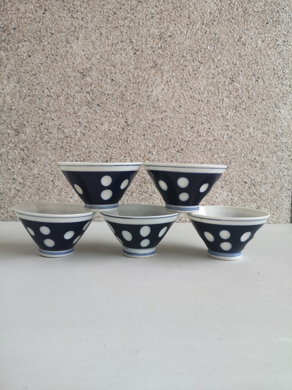 古玩陶瓷藍釉留白盞拍賣,當前價格260元